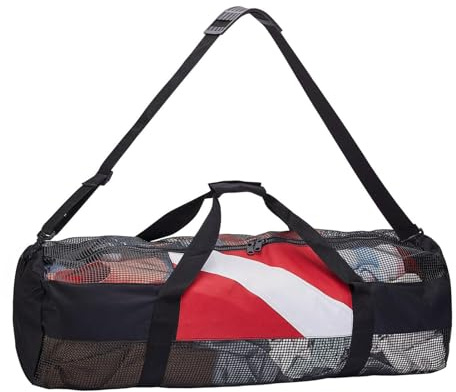 Tauchtasche – 95 x 34 x 34 cm 600 D Nylon mit Reißverschluss aus Nylon für Zahnräder, Verdickung für Strandaufbewahrung, faltbar, schnell trocknend, leicht, langlebig | Tauchen, Square, Se référer à