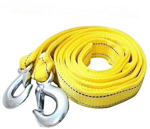 Cavo Verricello Cavo Corda 3/4/5M Heavy Duty 5Ton Car Tow Cable Traino Fune Di Trazione Cinghia Ganci Furgone Recupero Su Strada Strumento Auto Accessori Accessori per verricelli(Eagle hook,5m)