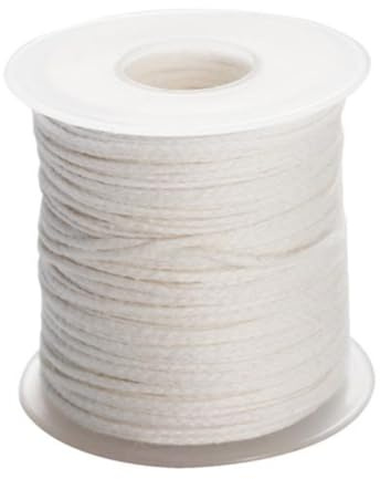 mophrati 200 Piedi Candela Cotone Stoppino Rotolo di Spago Corda Candele Pilastro Lampade Ad Olio Cera Nucleo Stoppini FAI DA TE Fare Regali Per La Casa