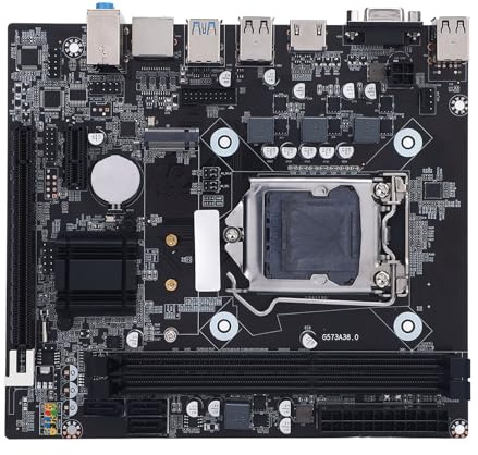 Jiawu Carte Mère de Jeu H81, Micro ATX LGA 1150 DDR3 1600 MHz 16 Go de RAM avec M.2 NVMe NGFF 3.0 6 GB/s PCIe, pour Processeur Core I3 I5 I7 4ème Génération E3 V3 Celeron