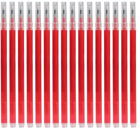 16 pcs Rot 0,7 mm Ersatzminen kompatibel mit Pilot Frixion Stift – Frixion Ersatzmine Rot mit 400 m Schreiblänge, radierbare Friction Stifte Ersatzminen für Schule, Büro und professionelles Schreiben