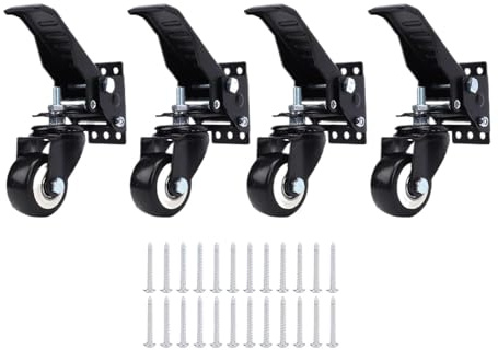 Bench Casters Workbench Kit 900 Lbs Capacity Retractable with Lifting Lowering Function for Table Cabinet