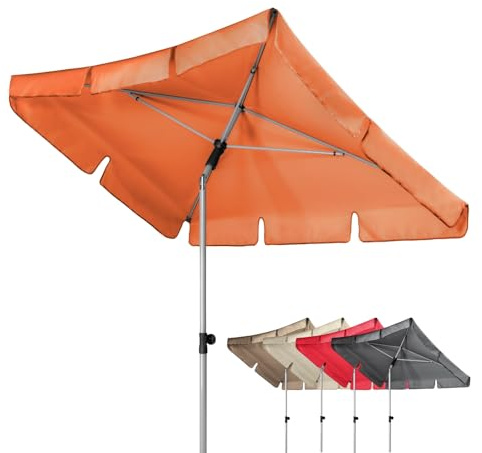 Doppler Active – rektangulärt parasoll för balkong och terrass – vikbart – 180 x 120 cm