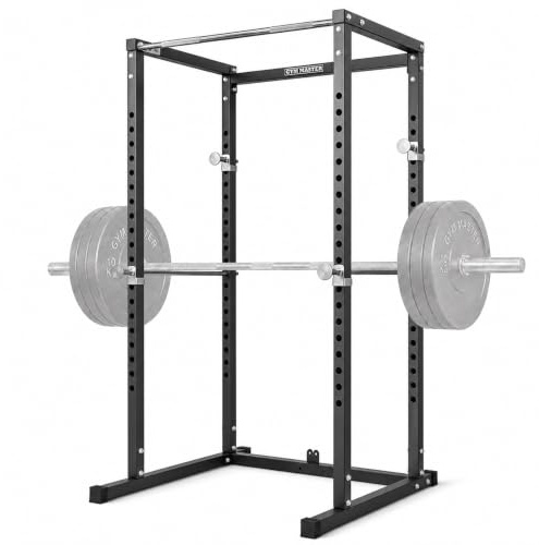 GYM MASTER Power Rack Cage and Squat Rack with Pull Up Bar
