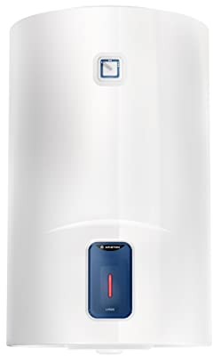 Ariston Lydos R - Termo Eléctrico 100L, Calentador de Agua Eléctrico 100 Litros Vertical Regulación Externa, Titanio en Depósito 48x45x91.3, Calentadores Instalación en España Eficiencia C Rango(A+/F)