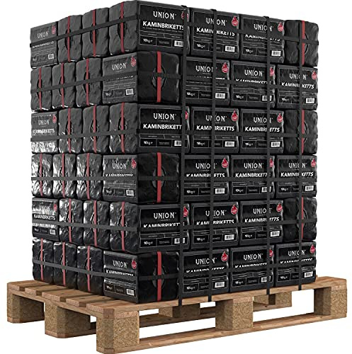 Hoyo Technology GmbH 1000 kg Braunkohle Unionbriketts Rekordbriketts Braunkohle Kaminbriketts