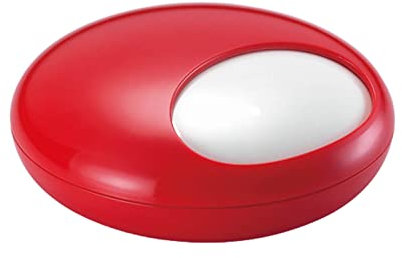JUSHZ Aschenbecher Mit Deckel Aussen Wetterfest Auto Drehaschenbecher Anti-Flugasche rutschfeste Unterseite Zuhause Wohnzimmer Büro (rot,13.9X5.5 cm)