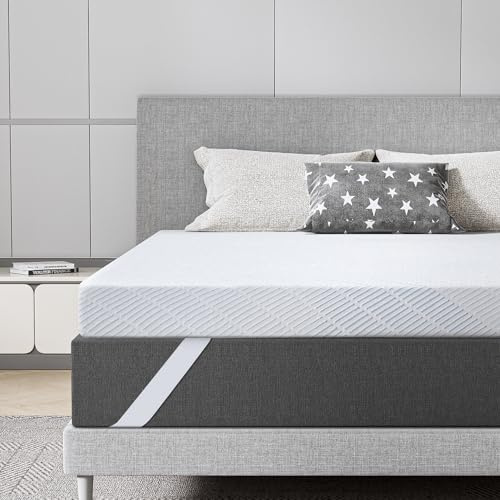 Surmatelas BedStory 200 x 200 cm, 7,5 cm en Mousse à Mémoire de Forme, pour Matelas à Sommier Tapissier