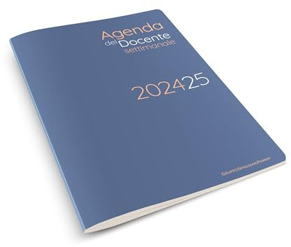 Agenda del Docente Settimanale 2024/2025: Registro 9 classi, formato 19x27 (Blue Nova)