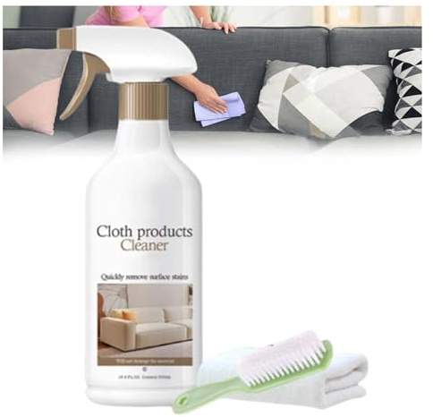 Wash-Free Cleaner Spray for Sofa,Waterless Tech Fabric Sofa Cleaning Kit,Couch Fabric Cleaner Spray with Brush,Sofa Cleaner Spray Fabric,Coffee Stain Remover,Fabric Cleaner for Furniture (1PC)