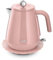 De'Longhi Eclettica BPA Free Metal Kettle KBY3001.PK, Customisable Design Rapid Boil Electric Kettle, 1.7L Large Capacity, Anti Scale Filter, Swivel Base, Cord Storage, Stainless Steel, 3000W, Pink