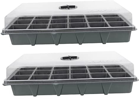 INOOMP 2pièces Lot de Plateau de Germination Perforé Caissette de Pépinière avec Couvercle pour Plantes