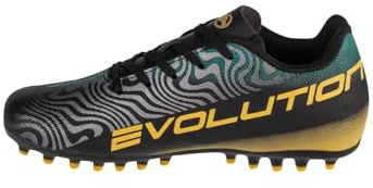 Joma Zapatilla Evolution JR 2431 Black Artificial Grass (Negro, Sistema Tallas Calzado EU, Adolescente, Números, Mediano, 38)