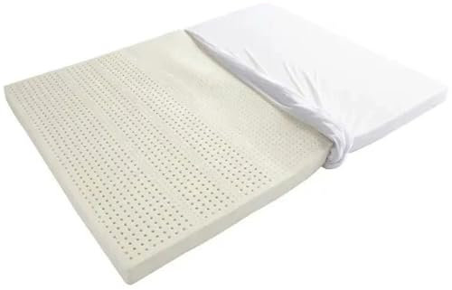 BIWKONI Premium Natural Latex Matratze Topper, Weiche 1 Zoll Dick Atmungsaktive Latex Bett Pad, Hilfe Relief Schulter & Rückenschmerzen,2.5cm Thick,80 * 200cm