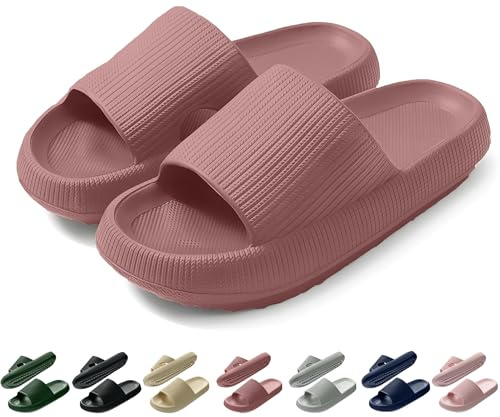 Coswind Zapatillas Mujer Hombre Casa Verano Casual Chanclas Cómodas Suaves Playa Baño Pantuflas Antideslizante Sandalias Interiores y Exteriores