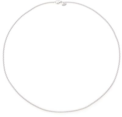 Louis Ciocchetti dal 1887 Herren-Kette aus Edelstahl im Streetwear-Stil, maskuline Halskette 2 mm, Farbe Silber, 45 cm, robuste Kette, antiallergisch, verfärbt sich nicht (Silber, 2mm-45cm)