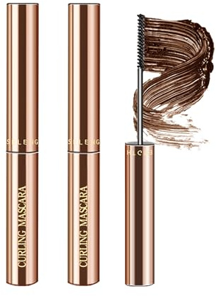 2Pcs Mascara Brown für Reife Ältere Frauen 60 Plus Set Wimperntusche