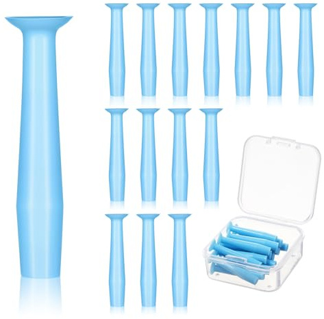 15pcs Contact Lens Remover Tool with Storage Box, Soft Rubber Eye Contact Lens Plunger Suction Cup Lenses Inserter Tools Ideal for Travel and Daily Use