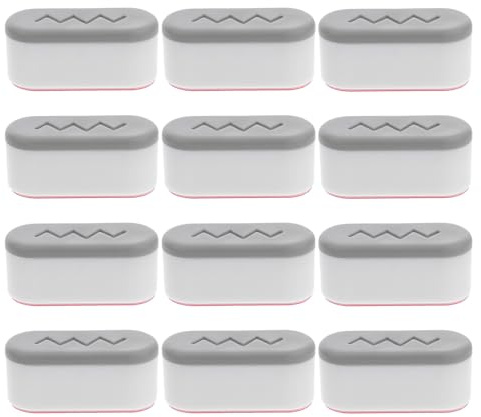 HONITANO 12 Pièces Tampons Adhésifs Silencieux pour Siège de Toilette Coussins Tampons pour Abattant Bidet Amélioration Du Confort et Du Bruit pour Salle de Bain Domestique et Commerciale