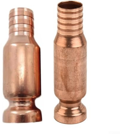 2 connettori per sifone in rame per pompaggio manuale, raccordi per tubi da 15 mm + 19 mm, autoadescante per acqua, carburante, olio, trasferimento vernice