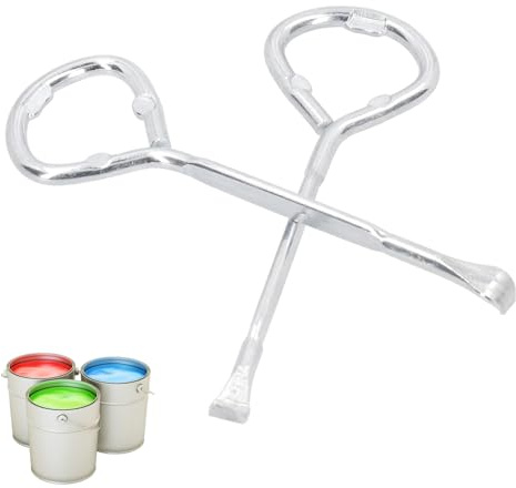 2Pcs Paint Can Opener, Alloy Steel Portable 5L Paint Bucket Opener Multifunctional Bottle Opening Tool for Oil Barrels Beer