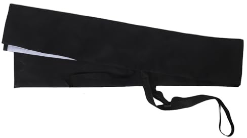 FUNOMOCYA Bolsa para Espada de Tai Chi de Tela Engrosada 2 Unidades con Correa Ajustable para Hombro, Funda para Artes Marciales y Cosplay, Negro, Tamaño Estándar para Entrenamiento