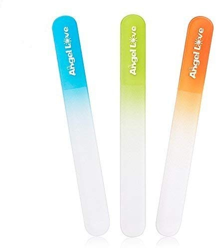 Nagelfil för nyfödda, 3-pack, smaragdglasglas, kristall, set för nyfödda, småbarn, spädbarn, spädbarn och unga barn – perfekt present till spädbarn, nya mammor och babyshower (presentset), ZJC2