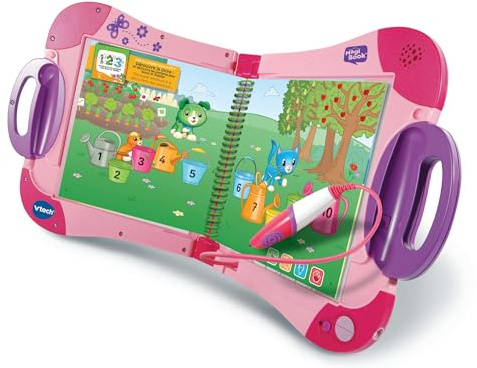 VTech - MagiBook Starter Pack Rose, Lecteur Interactif de Livres Éducatifs, Système d'apprentissage de la Lecture Tactile et Ludique, Cadeau Enfant de 2 Ans à 8 Ans, Rose - Contenu en Français