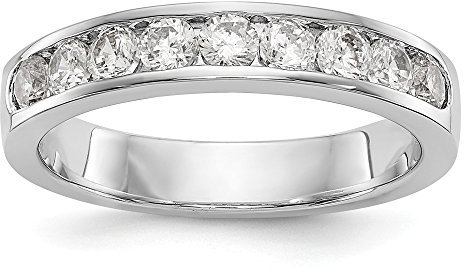 Ehering aus Platin, mit echtem Diamant, Größe 7