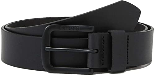 Levi's Men's Seine Metal Belt, Regular Black, 75