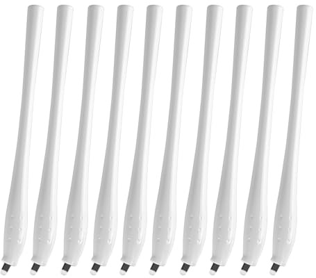 ATOMUS 10pcs Microblading Eyebrow Pen and Blade 18U Disposable Microblading Permanent Makeup Manual Pen Individual Package
