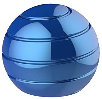 Kinetic Desk Toys 45MM, Fidget Toy Balls for Adults, Optical Illusion Desktop Stress Relief Gadgets for Office ADHD Anxiety (Rose Gold)