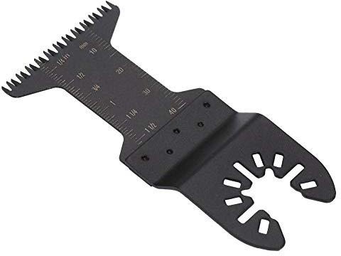 50 Piezas Multiherramienta Oscilante de Cambio Rápido, Compatible con Hojas de Sierra, Escala Doble en Pulgadas y Centímetros, Ideal para Cortar Madera, Plástico y Metal Blando
