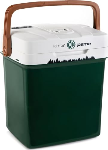 peme Essential Auto Kühlbox 22,9L - Elektrische Kühl- und Warmhaltebox, Dual Power 12V & 230V, Eco-Modus, USB-Ladefunktion, sichere Deckelverriegelung, für Auto, Boot, Camping