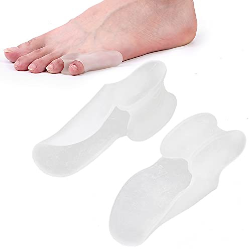 Dioche Zehenspreizer, Silikon Bunion Corrector Zehentrenner für überlappende Zehen Hohe Elastizität Kleine Zehenkissen Corrector Weicher Zehenglätter Schnelle Schmerzlinderung(S)