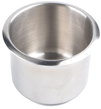Porte-Gobelets en Acier Inoxydable, Porte Gobelet De Boisson Porte Gobelet Encastré Universel pour Voiture Bateau Canapé Marine RV Yacht, 68 x 55 mm