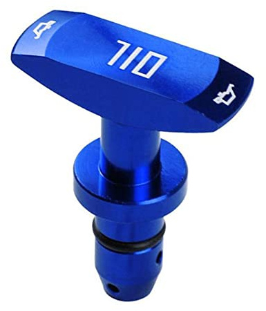 Griff Ölmessstab, Asudaro Autoölmessstab Zuggriff Aluminiumlegierung Ölmessstab Stoßgriff Öl Peilstab Griff Ölpeilstabgriff Ersatz Kompatibel mit 1999–2011 GT V8 GT500,Blau