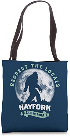 Hayfork California Bigfoot Night Walk Retro Tote Bag