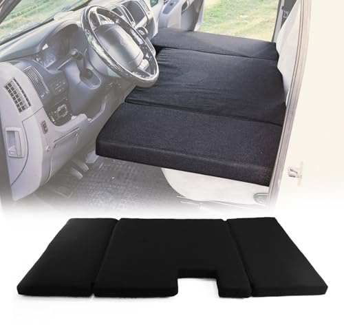 OMAC Camper Bett Fahrerhausbett Matratze kompatibel mit VW Crafter 2017-2026 Polyester Schwarz