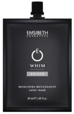 Emsibeth Whim Silver 50ml | maschera riflessante, condizionante e ravvivante, che intensifica i riflessi dei capelli naturali e colorati | Travel Size