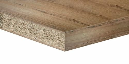 ITALFROM TOP CUCINA LAMINATO SQUADRATO 63.5 VARIE MISURE E COLORI (38x2460x635mm, Rovere cognac)