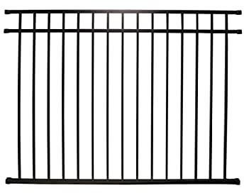 Weatherables Cypress Aluminum Fence Kit – DIY Kit for Backyard and Garden Fencing, Made with Durable Powder-Coated Aluminum That Combats Rust, Fading, and Corrosion (4.5’ x 6' Fence Panel)