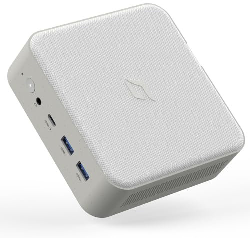 CyberGeek Piccolo computer Linux, AMD Ryzen 7 5700u (8C/16T, fino a 4,3 GHz), Mini PC Gamer 64GB DDR4 RAM 2TB PCIe SSD, mini desktop supporta 4K @60Hz/Triple Display/WiFi/BT5.0/HDMI+DP+Type