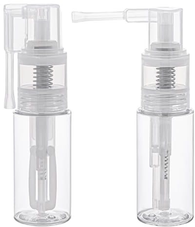 KALIONE 2 Pcs Transparent Craft Glitter Spray Bottle Glitter Duster Sprayer Empty Multi Purpose Empty Plastic Spray Bottle Portable 50ml Bottles for Craft Scrapbooking Cardmaking（2 x 50ml）