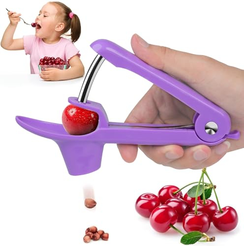 Cherry Pitter Tool Cherries Corer Pitter Tool(Purple)