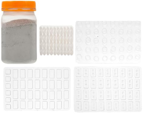 Vaguelly Molde de Plástico Ligero y Decorativo para Hacer Mini Ladrillos en Miniatura Adecuado para Mesa de Arena y Construcción de Maquetas