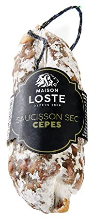 Französische Schweinesalami mit Steinpilzen, im Stück (1 x 250g)