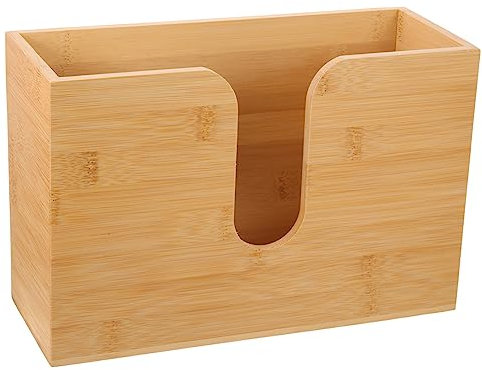 CAXUSD Wandmontierter Papiertuchhalter Aus Holz Für Bad Und Küche Kinderfreundlich Platzsparend Und Langlebig Organisierte Aufbewahrung Für Papiertücher