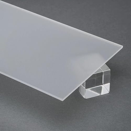Transparente, einzelne, matte, klare Acrylplatte, mattierte, undurchsichtige Gussglasplatte for Handwerk, Schilder, DIY-Displays(5mm Thickness,100x100mm)