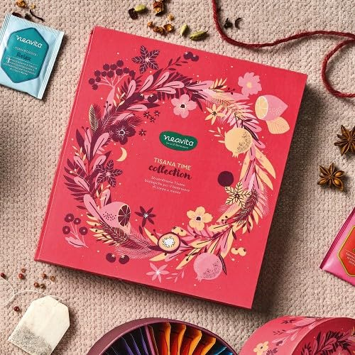 NEAVITA Tisana Time Collection Cofanetto Quadrato Rosa